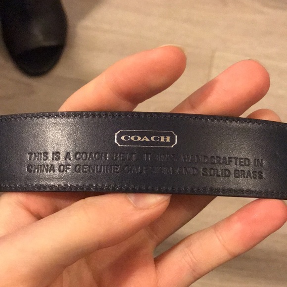Espresso coloured coach belt with tag still on - Picture 3 of 5